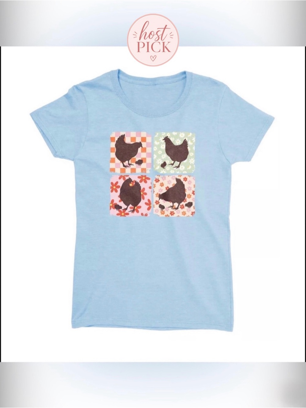 Lost Creek Women's Short-Sleeve Chicken Graphic T-Shirt